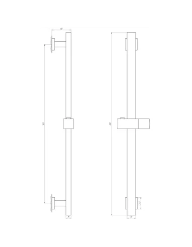 Душевая стойка из нержавеющей стали Globus Lux SUS-1108 - 5