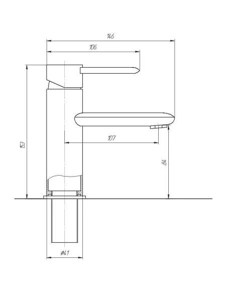 Змішувач для умивальника Topaz CORSICA-TC 16221-H48 - 5