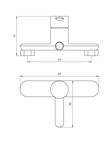 Смеситель для душа Topaz Corsica TC 16701-H48 с душевым набором - 5