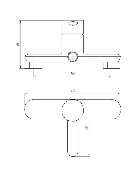 Смеситель для душа Topaz Corsica TC 16701-H48 с душевым набором - 5
