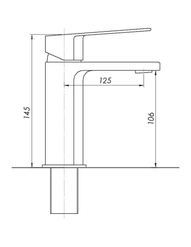 Змішувач для умивальника Topaz ODISS-TO 18221-H52 - 5