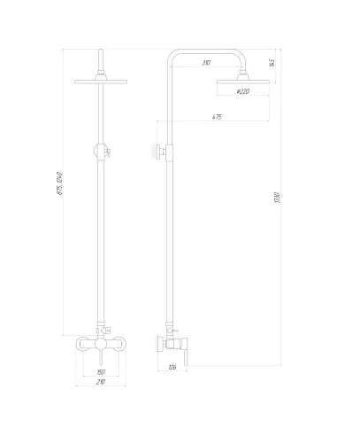 Душова система Globus Lux DS-007A - 5