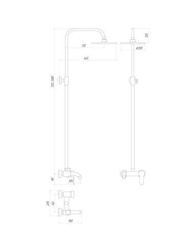 Душова система Globus Lux GLLR-0001 - 5