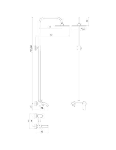 Душова система Globus Lux GLLR-0001 - 5
