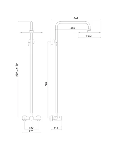 Душова система Globus Lux S-SH-105 - 4