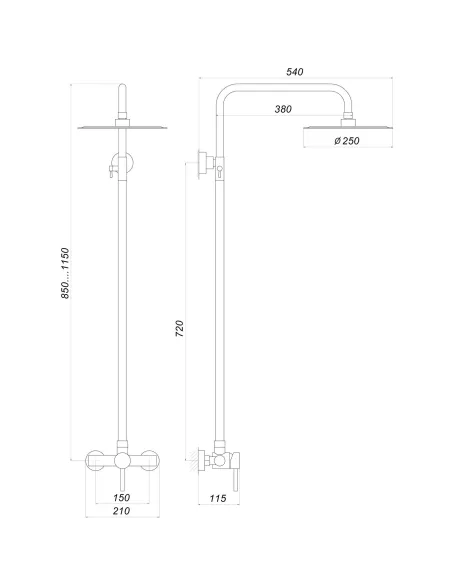 Душова система Globus Lux S-SH-105 - 4 Душова система Globus Lux S-SH-105 - 4