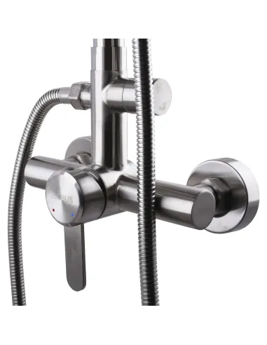 Душевая система из нержавеющей стали Globus Lux Wien SBT2-SH-05 с душевым набором - 3
