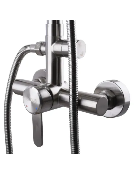 Душевая система из нержавеющей стали Globus Lux Wien SBT2-SH-05 с душевым набором - 3
