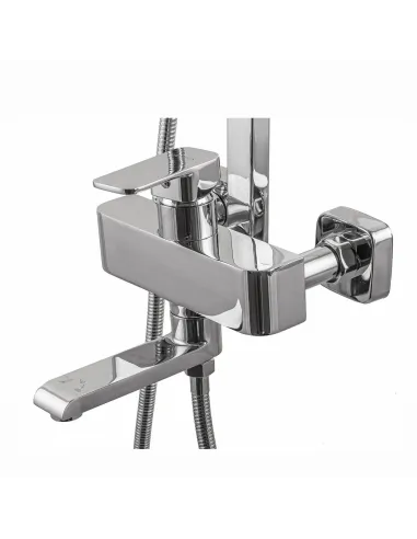 Душевая система Globus Lux Milano VAN-GLM-0007 с душевым набором, удлиненная штанга - 4