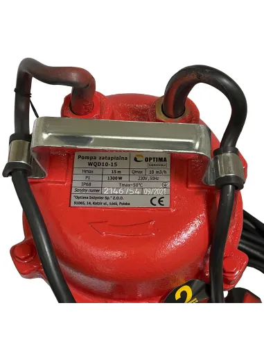 Фекальний насос Optima WQD10-15 1.3 кВт, без різального механізму - 3