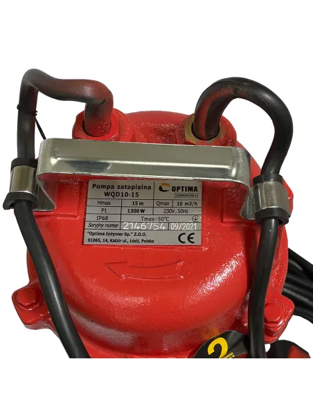 Фекальний насос Optima WQD10-15 1.3 кВт, без різального механізму - 3