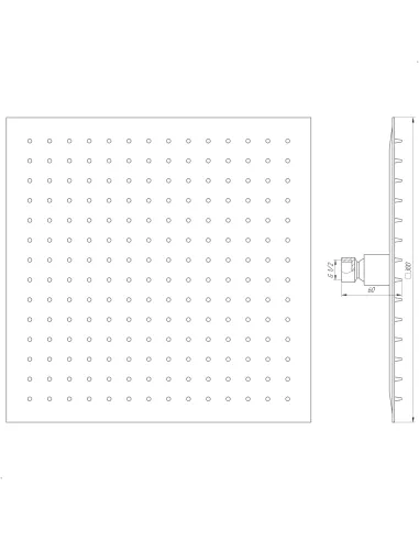 Лійка для верхнього душу Globus Lux STQ-0300 - 5
