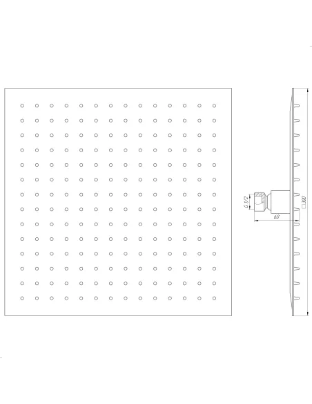 Лійка для верхнього душу Globus Lux STQ-0300 - 5