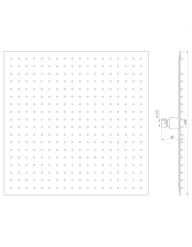 Лейка для верхнего душа Globus Lux STQ-0400 - 5