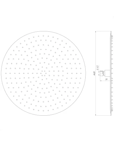 Лійка для верхнього душу Globus Lux STS-0400 - 6