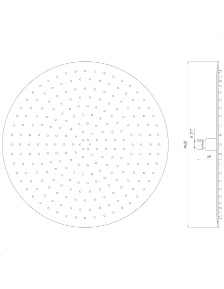 Лійка для верхнього душу Globus Lux STS-0400 - 6