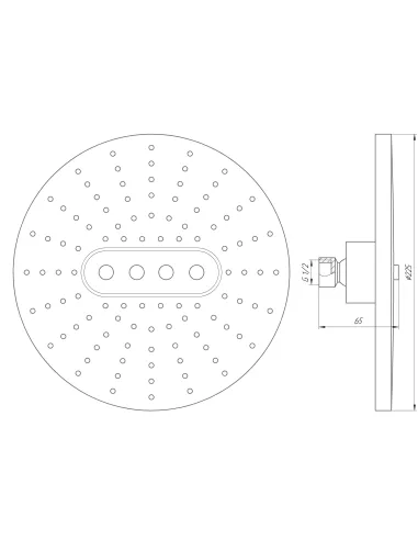 Лійка для верхнього душу Globus Lux SD07A - 5