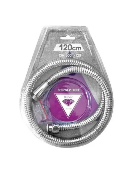 Шланг для гігієнічної лійки Topaz TSH-6004 120 см, нержавіюча сталь, хром - 1