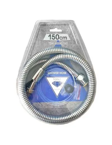Шланг для душової лійки Topaz TSH-6004 150 см, нержавіюча сталь, хром - 2