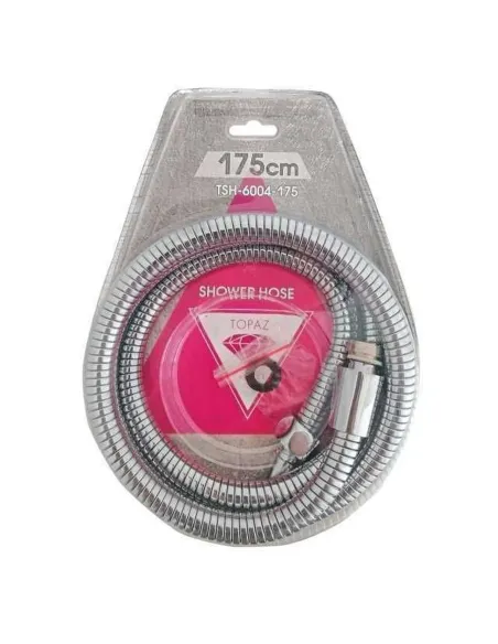 Шланг для душевой лейки Topaz TSH-6004 175 см, нержавеющая сталь, хром - 1