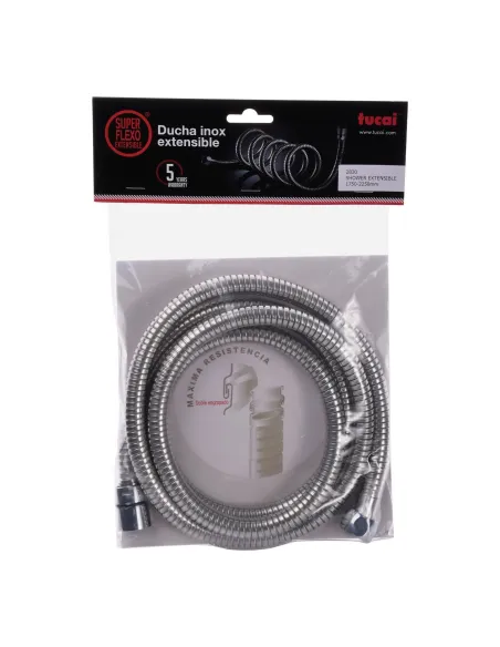 Шланг для душової лійки Tucai 2830, 175-225 см, розтяжний - 1