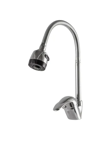 Смеситель для кухни с гибким изливом Ecomix Energo E-GEZ-203SM-A гофрогусак, гайка - 2