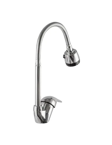 Смеситель для кухни с гибким изливом Ecomix Energo E-GEZ-203SM-A гофрогусак, гайка - 3