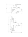 Змішувач для ванни Ecomix Energo E-GEZ-102N (моноліт, європеремикання) - 5