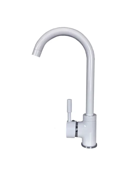 Змішувач для кухні Globus Lux Lazer GLLR-0103S White (гайка) - 1