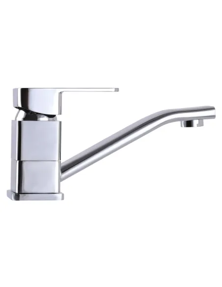 Смеситель для раковины в ванной Globus Lux Milano GLM-103M поворотный гусак 150 мм - 2