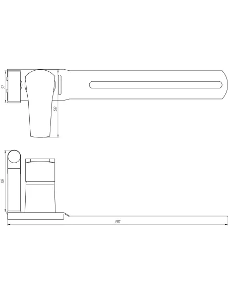 Смеситель для биде с гигиеническим душем Globus Lux Queensland GLQU-0206 монтаж на унитаз - 4