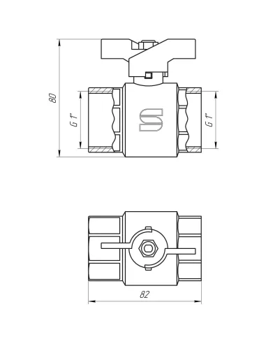Кран шаровий Selba SL 1507 1 ст кб - 3