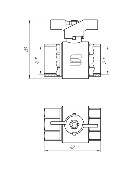 Кран шаровий Selba SL 1507 1 ст кб - 3