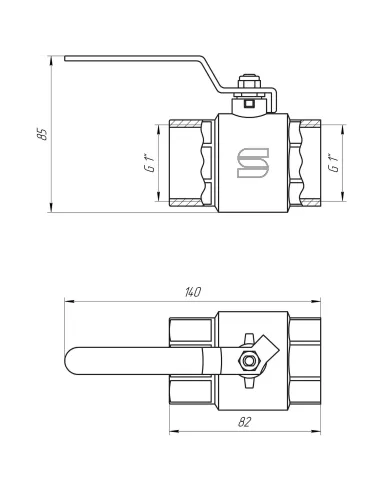 Кран шаровой Selba SL1506 1, вв, кр - 3