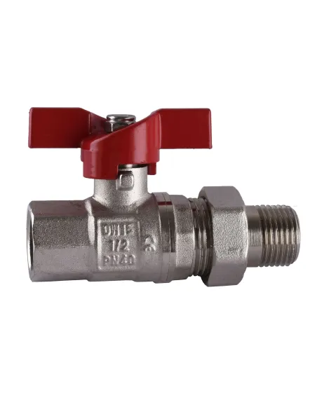 Кран шаровой Selba SL1509 1/2, кб, с американкой - 1