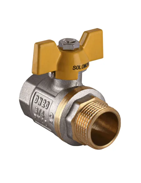 Кран шаровой прямой Solomon B1008 3/4 дюйма ВВЖБ PN40 - 1
