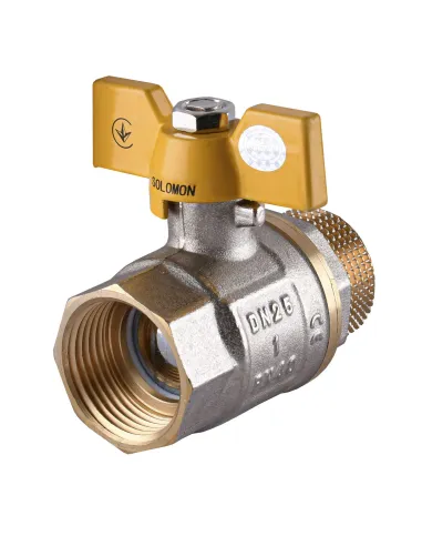 Кран шаровой прямой Solomon B1008 1 дюйм ВВЖБ PN40 - 2