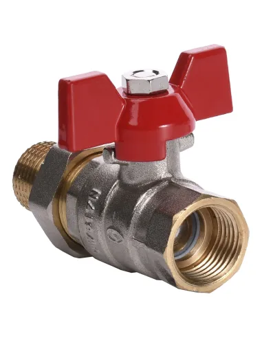 Кран шаровой прямой с американкой Solomon 0021042 1/2 дюйма усиленный - 3