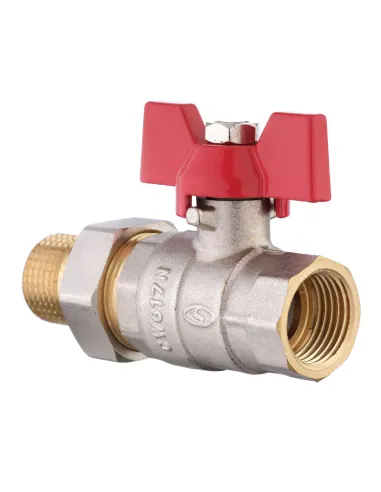 Кран шаровой прямой с американкой Solomon 0021042 1/2 дюйма усиленный - 5