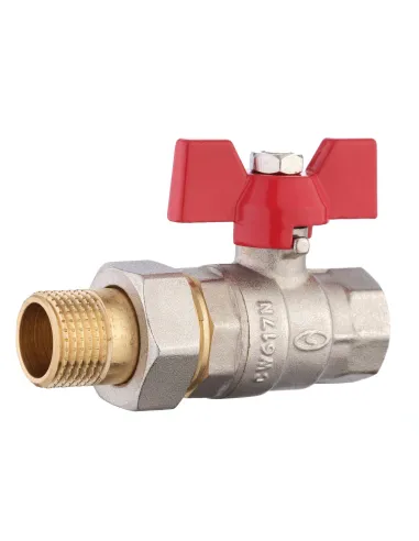 Кран шаровой прямой с американкой Solomon 0021042 1/2 дюйма усиленный - 7