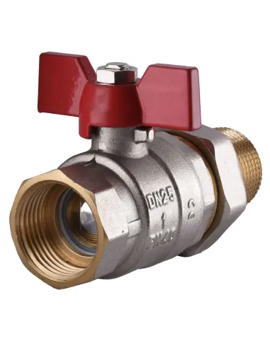 Кран шаровой прямой с американкой Solomon 0021042 1 дюйм, усиленный - 3