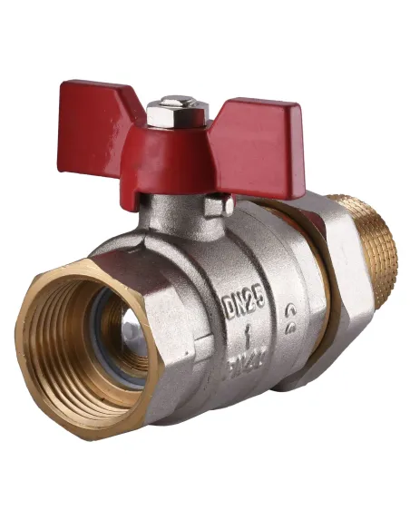 Кран шаровой прямой с американкой Solomon 0021042 1 дюйм, усиленный - 3