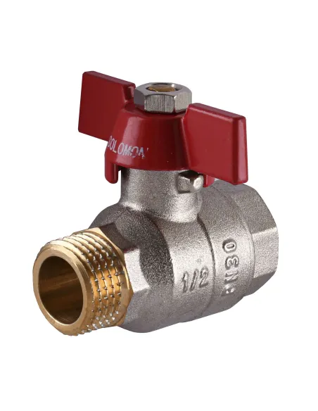 Кран шаровой прямой Solomon B1015 1/2 дюйма НВ КБ PN30 - 1