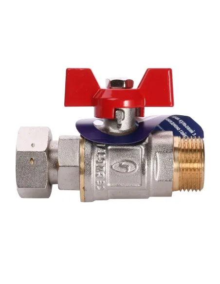 Кран шаровий Solomon 160406 3/4 PN40, прямий, для підключення газового котла - 1