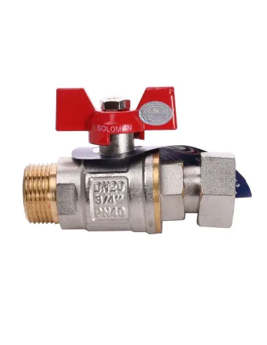 Кран шаровий Solomon 160406 3/4 PN40, прямий, для підключення газового котла - 2