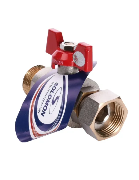 Кран шаровий Solomon 160406 3/4 PN40, прямий, для підключення газового котла - 3