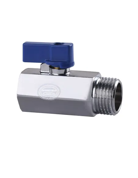 Кран шаровой прямой мини Solomon NV-3025 1/2 дюйма, НВ - 1