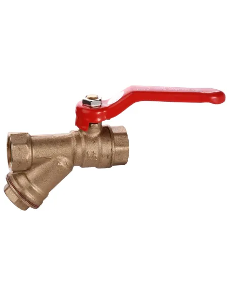 Кран шаровой с фильтром для водомера Solomon 8031 1/2 дюйма - 1