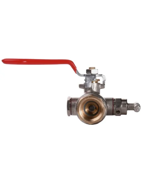 Кран шаровой полнопроходной со спускником воздуха Solomon B1018 1/2 дюйма - 3