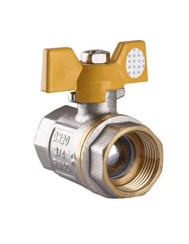 Кран шаровой прямой Solomon B1007 3/4 дюйма, ВВ, ЖБ, PN40 - 3
